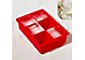 Jumbo Red Silicone Ice Cube Tray