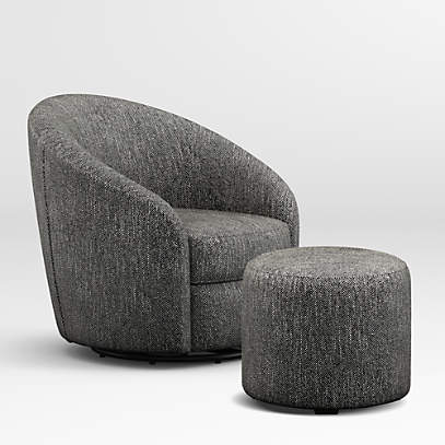 upholstered swivel glider