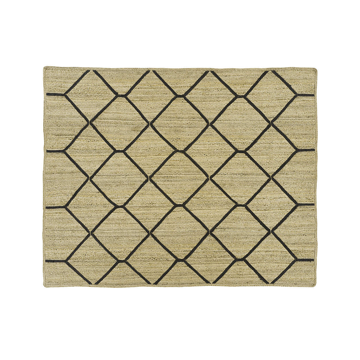 Kalina Black Rug 8'x10' Crate and Barrel