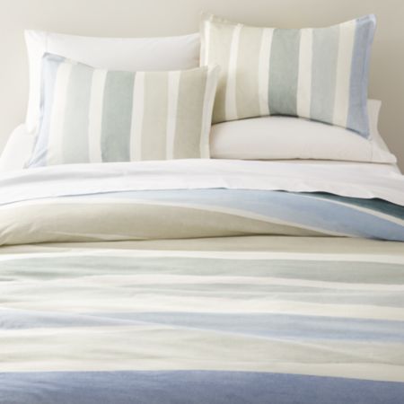 Kasura King Watercolor Duvet Cover Crate And Barrel