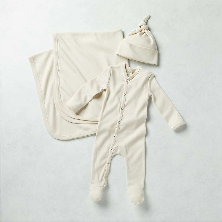 cream baby suit
