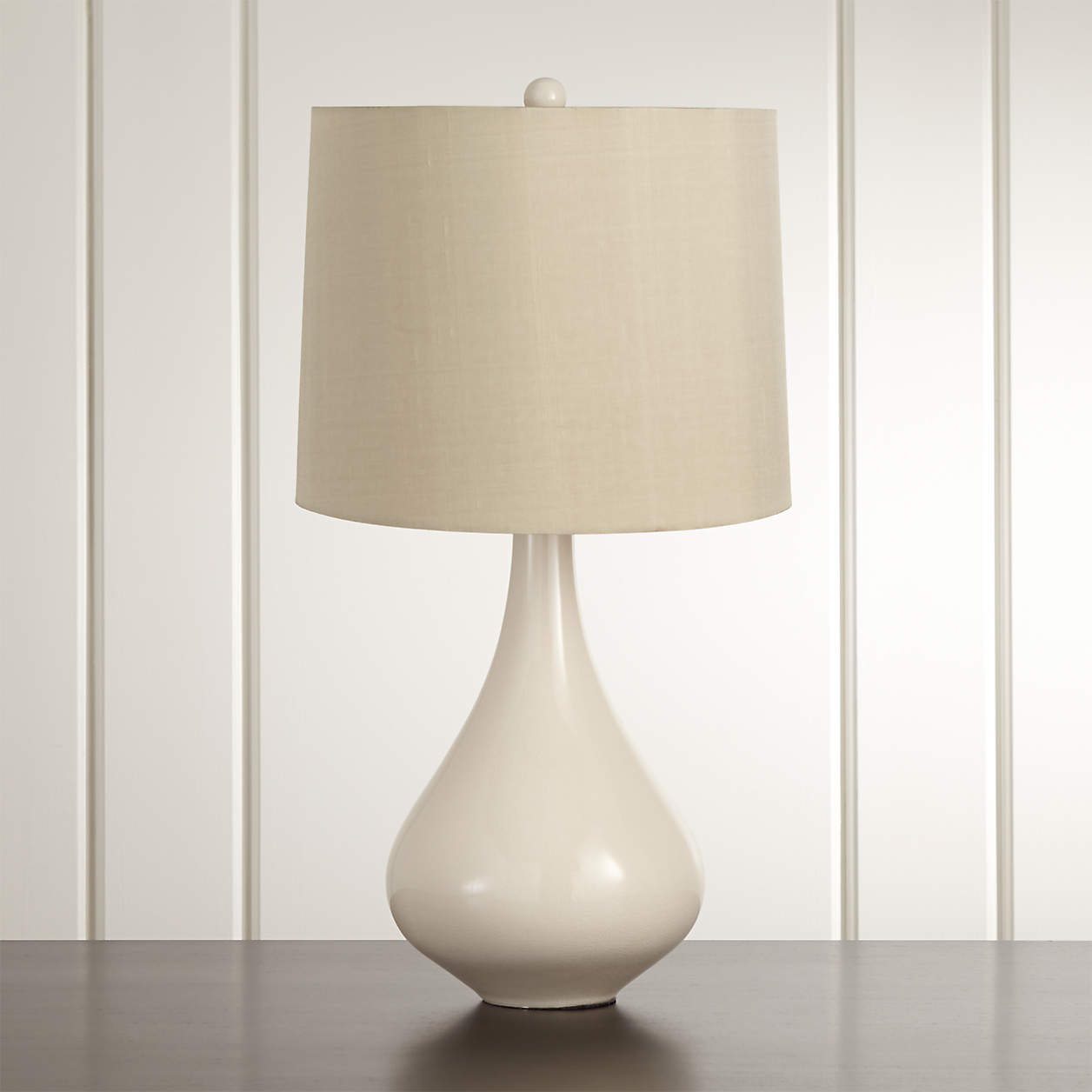 Kathryn Ivory Table Lamp + Reviews | Crate and Barrel
