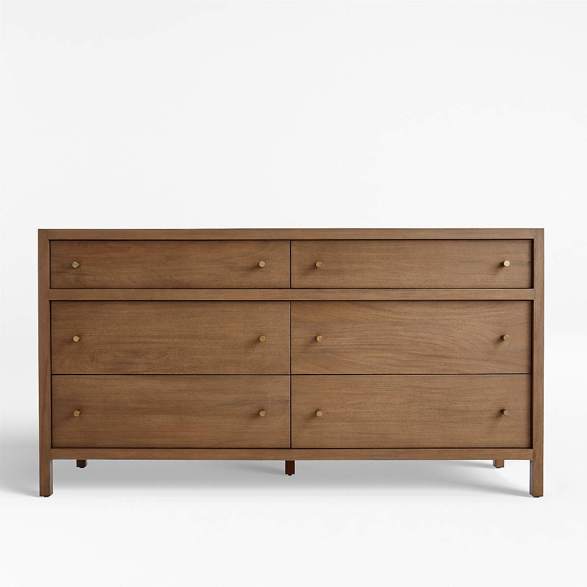 Keane Driftwood 6 Drawer Solid Wood Dresser Reviews Crate And Barrel