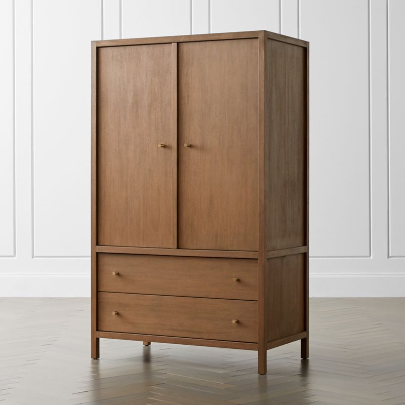 Keane Driftwood Solid Wood Armoire Reviews Crate And Barrel