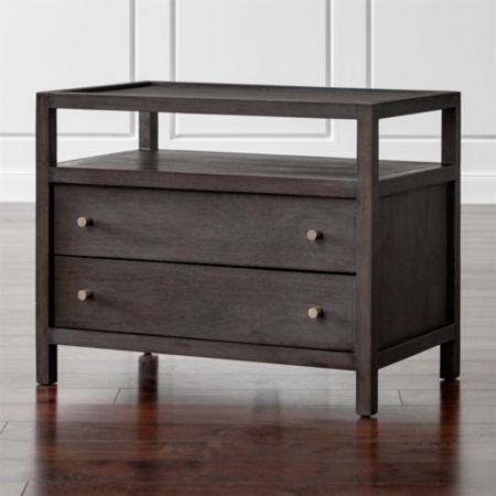 Keane Wenge Solid Wood Charging Nightstand