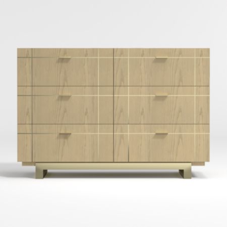 Kids Keaton Wide Brass Inlay Dresser Crate And Barrel