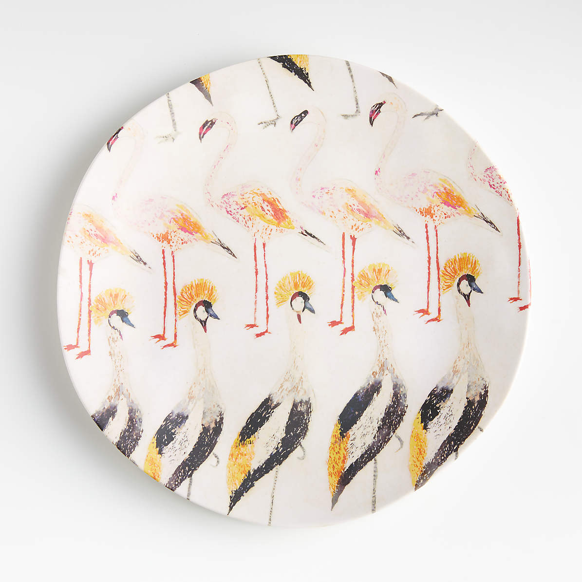 flamingo melamine plates