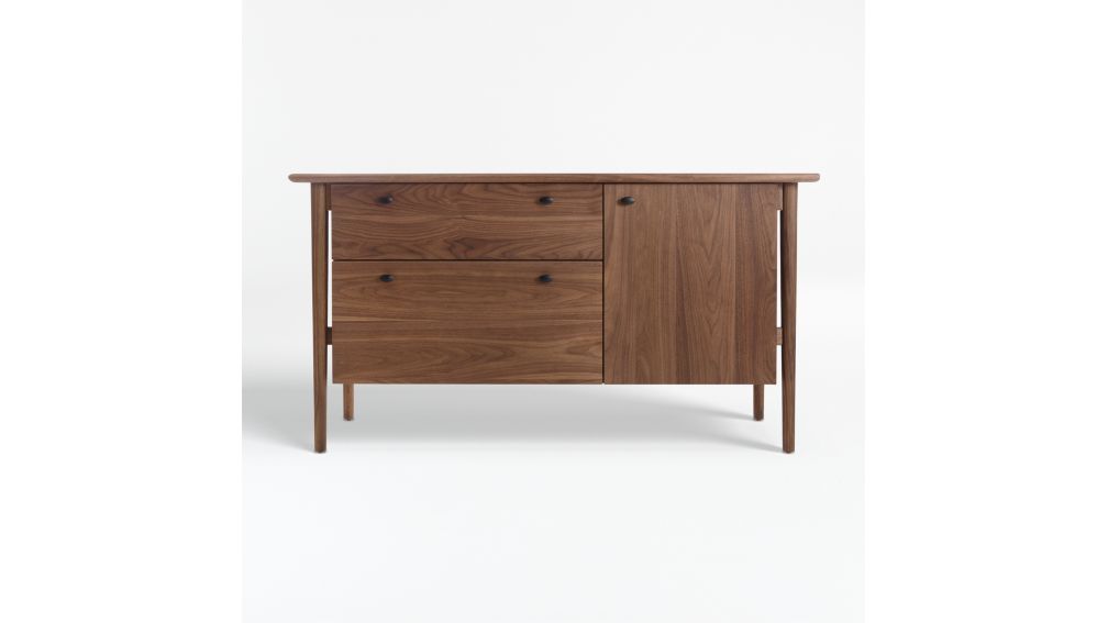 Kendall Walnut Credenza + Reviews Crate and Barrel Canada