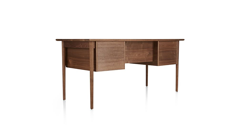 Kendall Walnut Desk Crate and Barrel