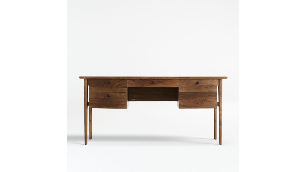 Kendall Walnut Desk Crate and Barrel