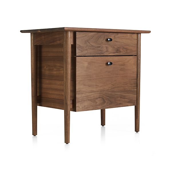 Kendall Walnut Filing Cabinet Reviews Crate And Barrel