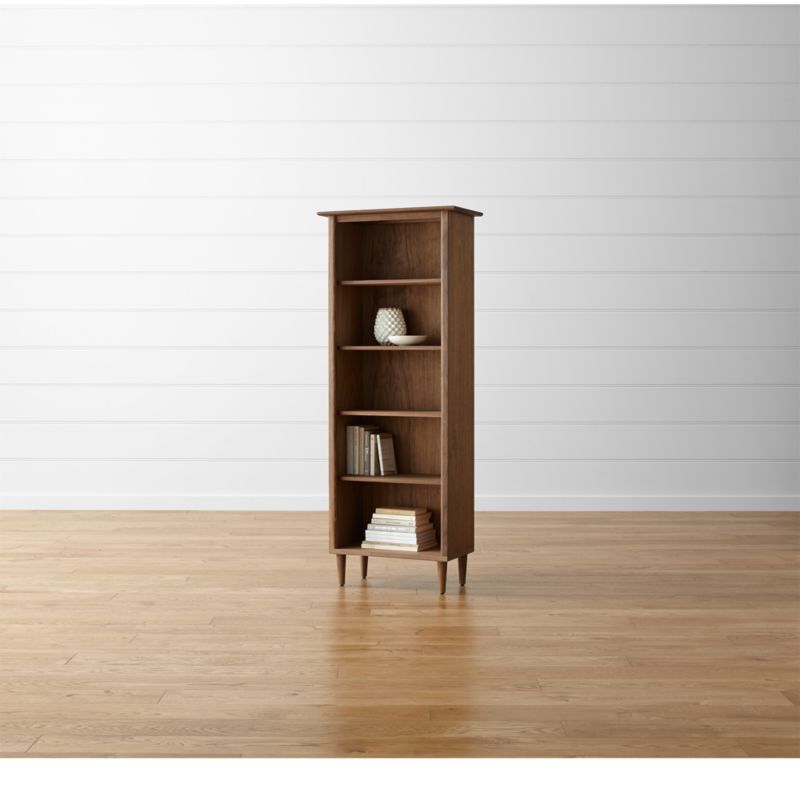 Kendall Walnut Bookcase Crate and Barrel