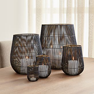 Faux Wood Outdoor Furniture Rocha Crate And Barrel Kent Wire Candle Holders