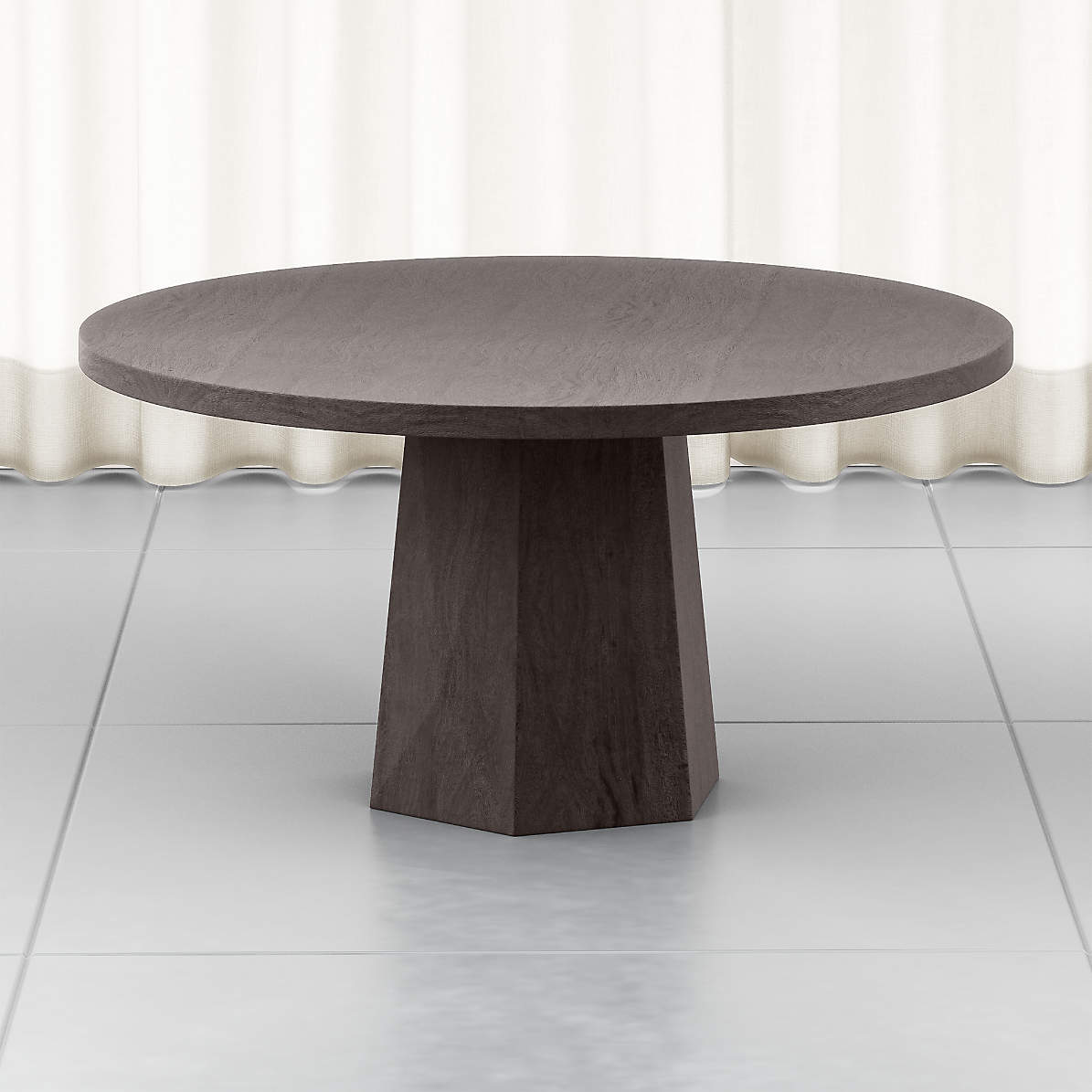 Kesling 60 Round Wood Dining Table Reviews Crate And Barrel