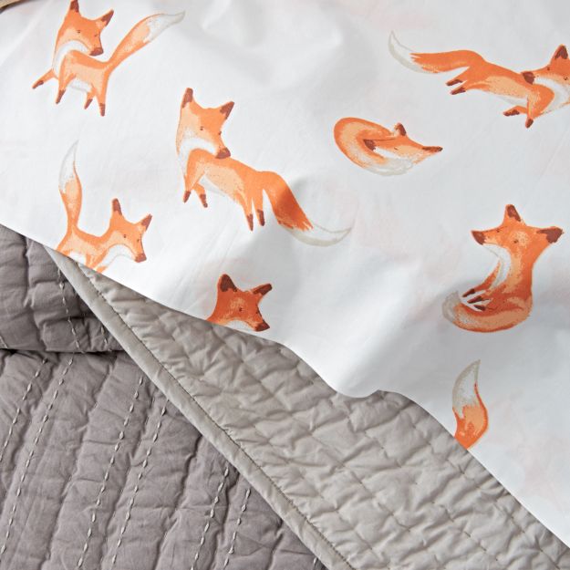 Full Fox Sheets in Kids Sheet Sets & Shams + Reviews Crate and Barrel