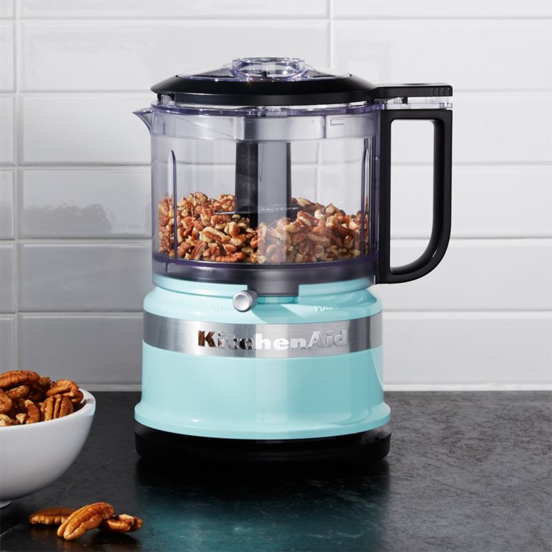 KitchenAid Ice Blue 3.5 Cup Food Processor + Reviews | Crate and Barrel