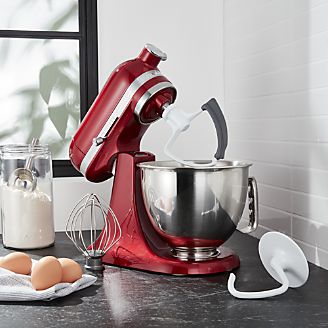 KitchenAid Artisan Mini Candy Apple Red Stand Mixer with Flex Edge Beater