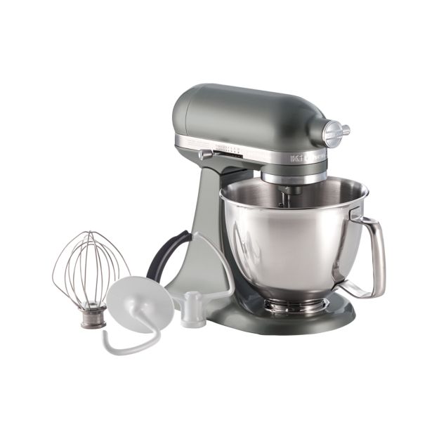 KitchenAid Artisan Contour Silver Mini Mixer with Flex Edge Beater + Reviews Crate and Barrel
