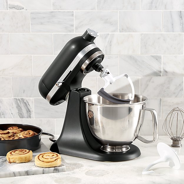 Kitchenaid Artisan Matte Black Mini Mixer With Flex Edge Beater Kitchenaid Artisan Matte Black Mini Mixer With Flex Edge Beater Reviews Crate And Barrel