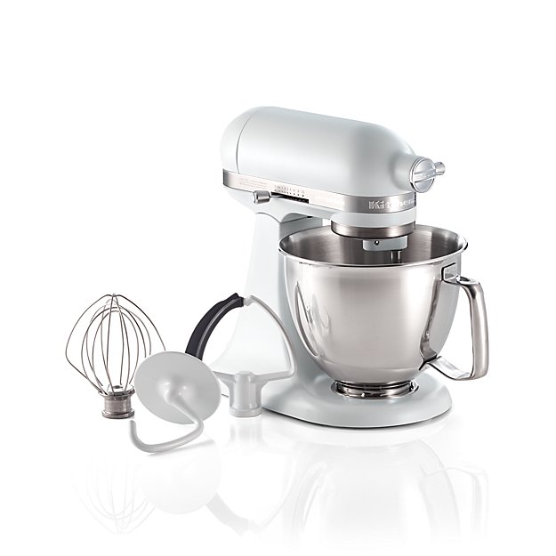 Kitchenaid Artisan Matte White Mini Mixer With Flex Edge Beater Kitchenaid Artisan Matte White Mini Mixer With Flex Edge Beater Reviews Crate And Barrel