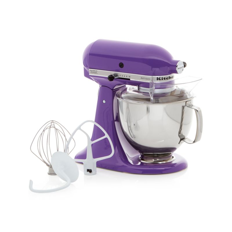 KitchenAid Artisan Grape Stand Mixer In Mixers Reviews Crate And Barrel   KitchenAdStdMxrGrapeAVF16