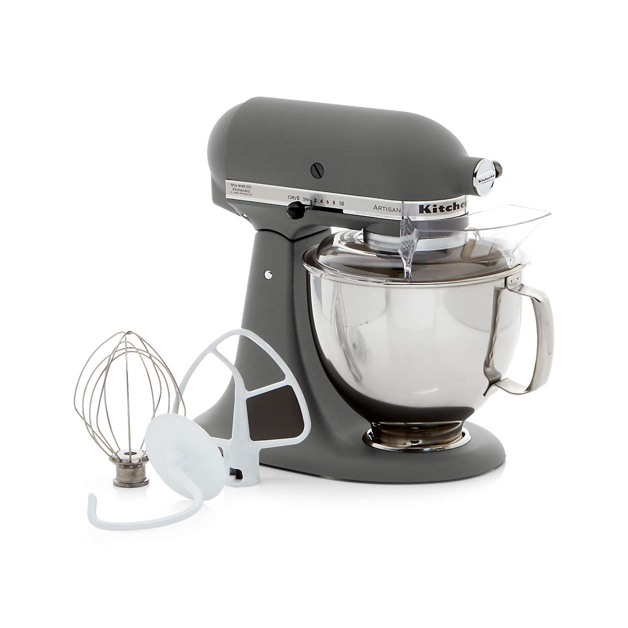 KitchenAid Artisan Imperial Grey Stand Mixer + Reviews Crate and Barrel