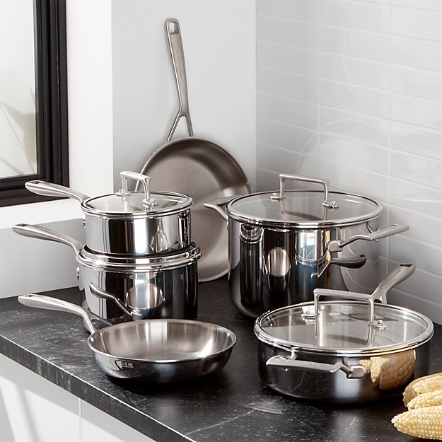 KitchenAid ® 10-Piece Copper Core Cookware Set | Crate and ...