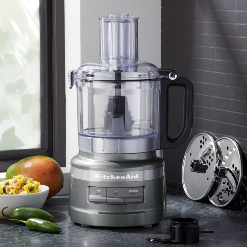 KitchenAid Contour Silver 7Cup Food Processor Plus + Reviews Crate