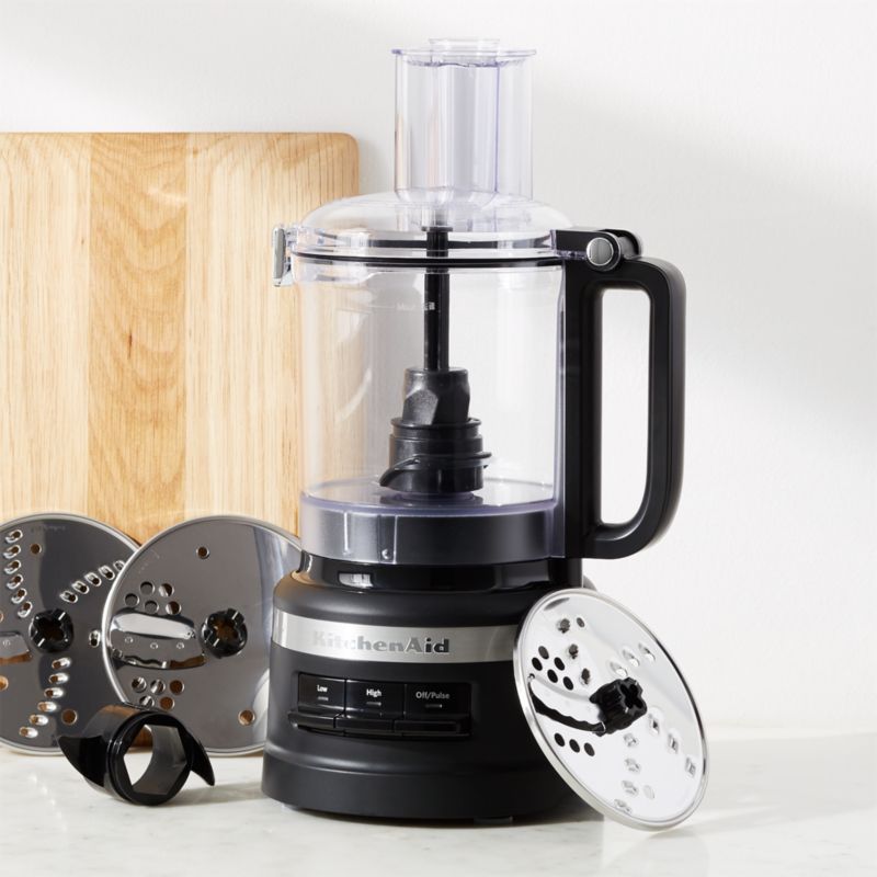 KitchenAid Matte Black 9-Cup Food Processor Plus + Reviews | Crate and ...