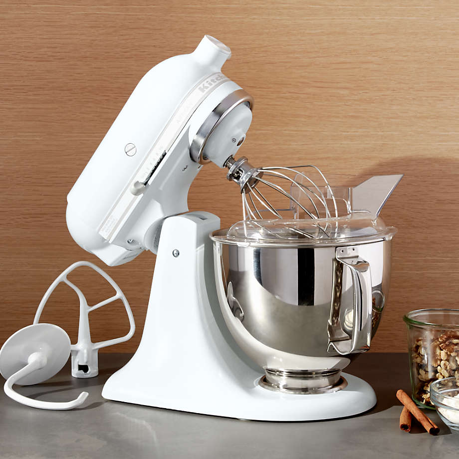 KitchenAid KSM150PSWW Artisan White On White Stand Reviews Crate And Barrel