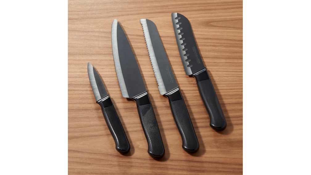 KitchenAid ® 4Piece Ceramic Knife Set Crate and Barrel