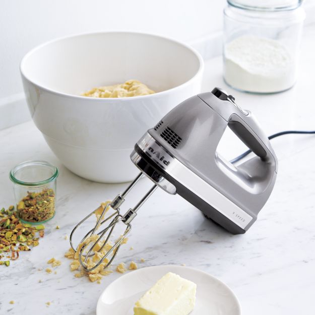 kitchenaid hand mixer silver