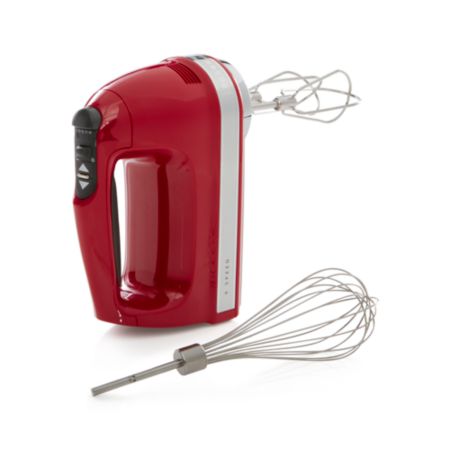 Kitchenaid Empire Red 9 Speed Hand Mixer Reviews Crate And Barrel