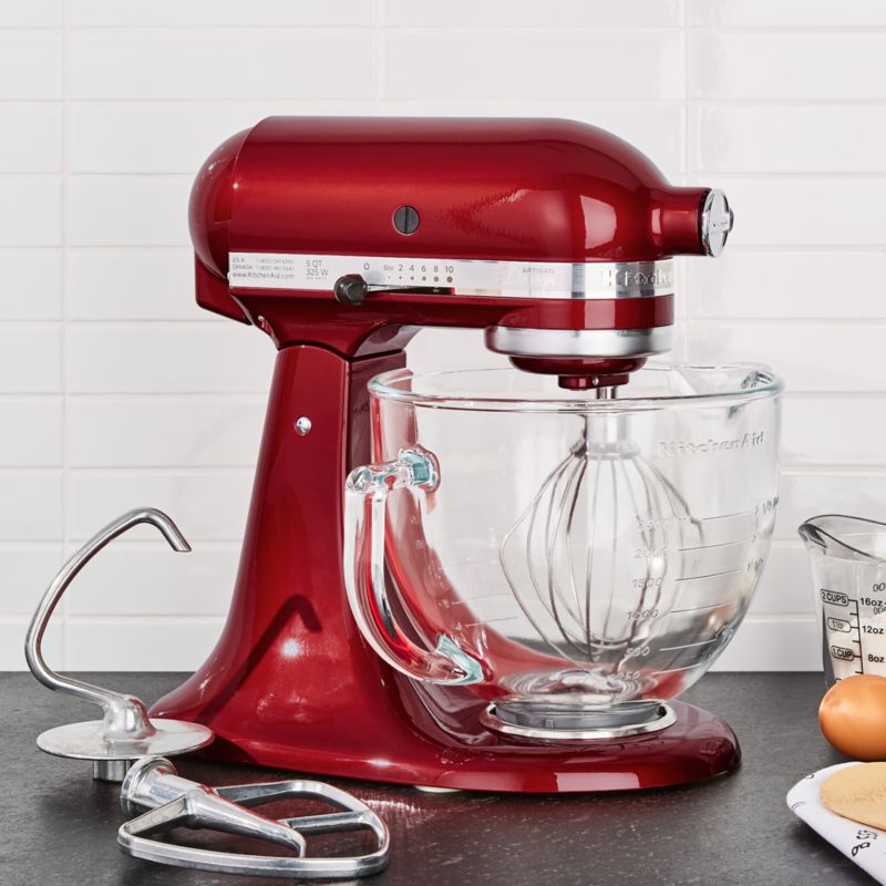 kitchenaid mixer stand candy apple artisan series crate