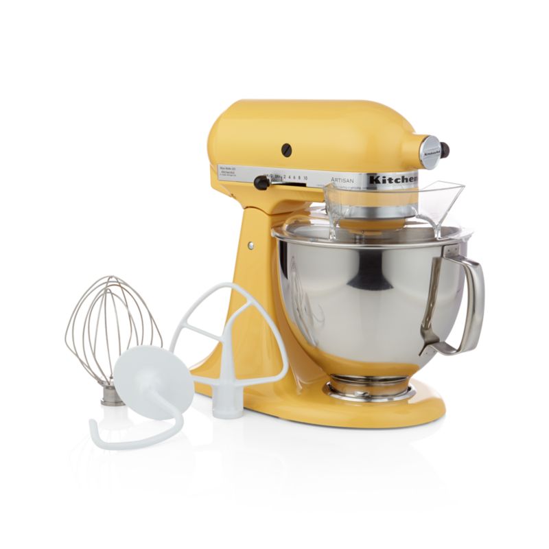 KitchenAid KSM150PSBF Artisan Buttercup Stand Mixe Reviews Crate   KitchnAdArtStndMxBtrcAVF15