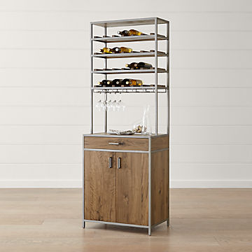 Bar Cabinets And Carts Home Bar Storage Crate And Barrel