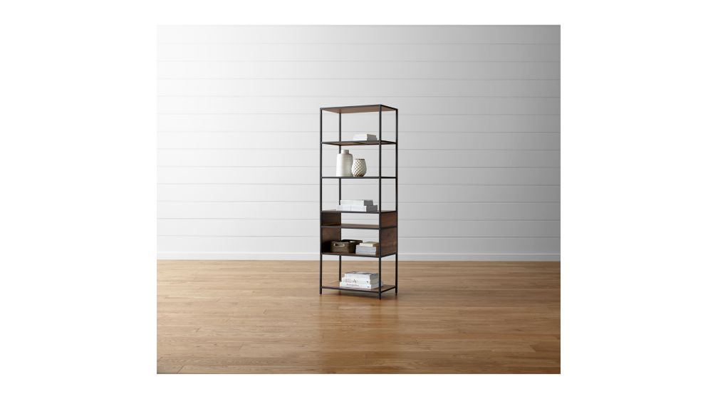 Knox Tall Open Bookcase + Reviews Crate and Barrel