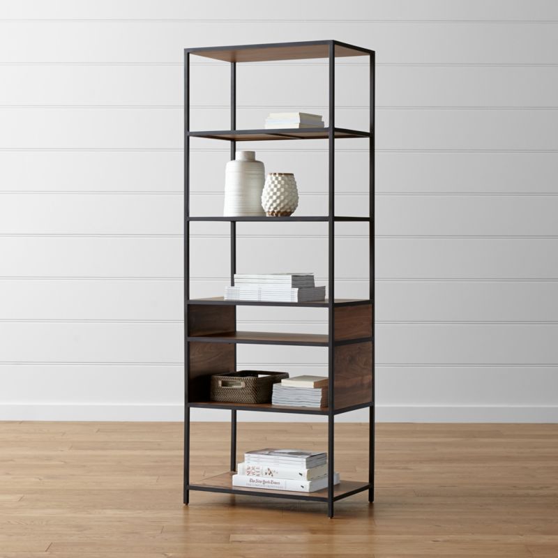 Knox Tall Open Bookcase + Reviews | Crate and Barrel