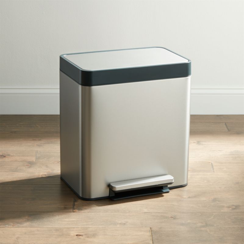 Kohler Stainless Steel 8-Gallon Pantry Step Trash Can ...