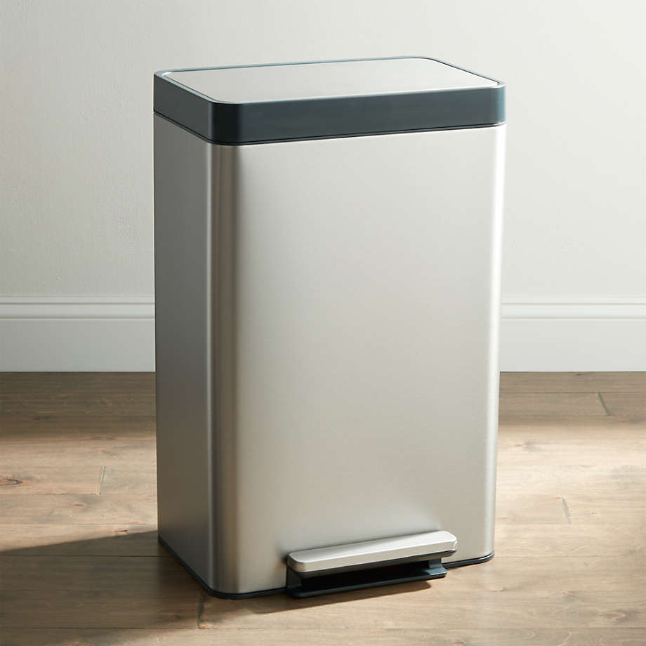 stainless steel trash can