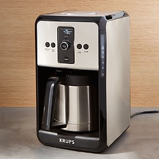 Krups Savoy Turbo 12-Cup Stainless Steel Coffee Maker with Thermal Carafe