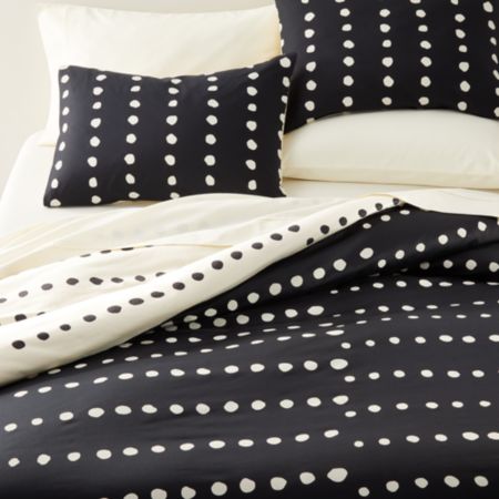 Kya Reversible King Polka Dot Duvet Cover Reviews Crate And Barrel