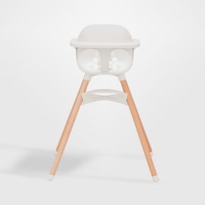 Image of Lalo The Chair 3-in-1 Baby Coconut White High Chair
