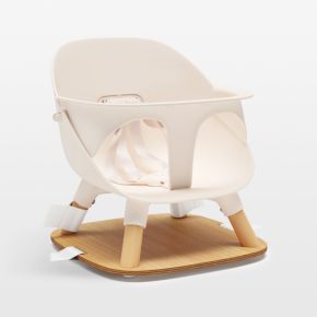 Image of Lalo The Booster Grapefruit Pink Toddler Booster Seat