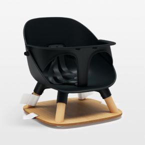 Image of Lalo The Booster Toddler Licorice Black Booster Seat