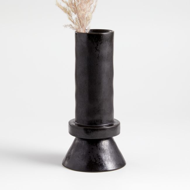 Online Designer Living Room Black Brutalist Vase