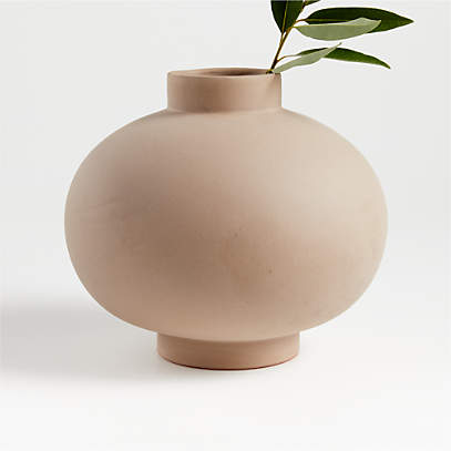 Full Moon Clay Vase