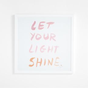Let Your Light Shine Framed Wall Art by Leanne Ford Print