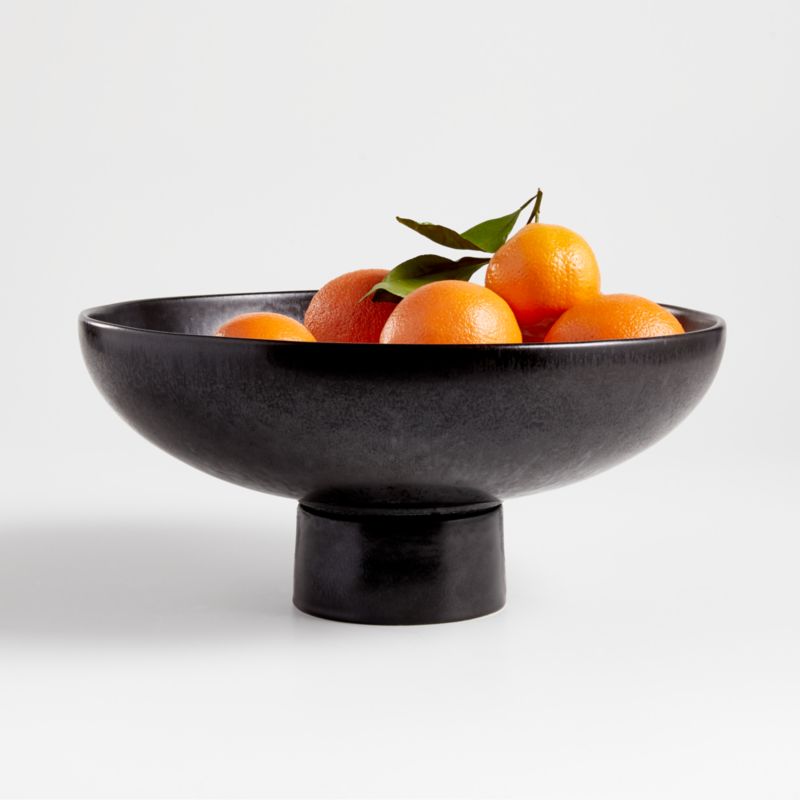 Riki Black Footed Bowl + Reviews Crate and Barrel Canada