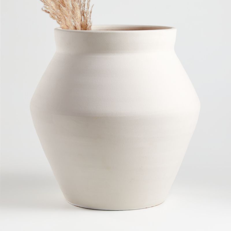 White Wabi Floor Vase Reviews Crate And Barrel